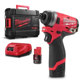 Гайковерт Milwaukee  M12 FID-202X акумулаторен ударен 12 V, 147 Nm, 147 Nm, 1/4"