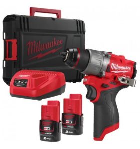 Винтоверт Milwaukee M12 FPD2-202X акумулаторен 12 V, 2 Ah, 45 Nm, 1-13 мм