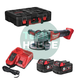 Ъглошлайф акумулаторен Milwaukee M18 CAG125X-502X 18 V, 5 Ah, 125 мм, 8500 об./мин