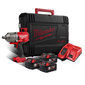 Гайковерт Milwaukee M18 ONEFHIWF34-503X акумулаторен ударен безчетков 18 V, 5 Ah, 2034 Nm, 3/4"