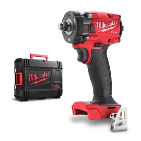 Гайковерт акумулаторен Milwaukee M18 FIW2F12-0X с безчетков двигател без батерия и зарядно, 18 V, 339 Nm, 1/2"