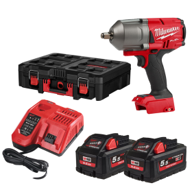 Гайковерт Milwaukee M18 FHIWF12-552X акумулаторен ударен безчетков 18 V, 5.5 Ah, 1898 Nm, 1/2"