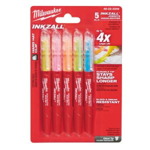 Маркер Milwaukee Inkzall  5 бр., цветни