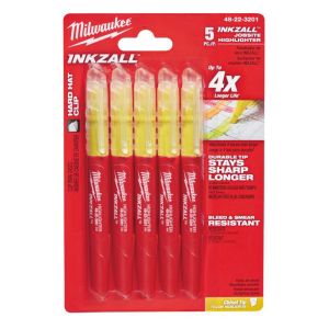 Маркер Milwaukee Inkzall  5 бр., жълти