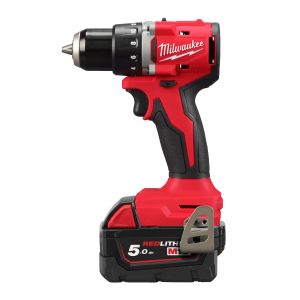 Акумулаторна ударна бормашина Milwaukee M18 BLDDRC-502C с батерия и зарядно, 18 V, 5.0 Ah, 60.5 Nm