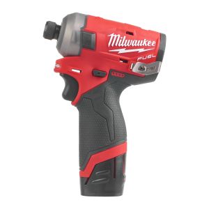 Акумулаторен ударен гайковерт Milwaukee M12 FQID-202X  с батерия и зарядно, 12 V, 2.0 Ah, 4.0 Ah, 147 Nm