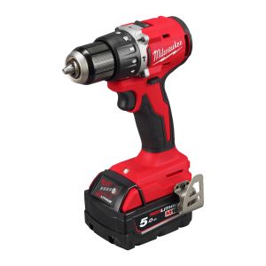 Акумулаторна ударна бормашина Milwaukee M18 BLPDRC-502C с батерия и зарядно, 18 V, 5.0 Ah, 60.5 Nm