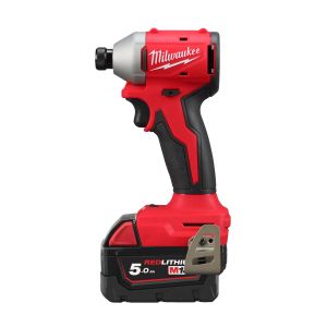 Акумулаторен ударен винтоверт Milwaukee M18 BLIDR-502X с батерия и зарядно, 18 V, 5.0 Ah, 190 Nm