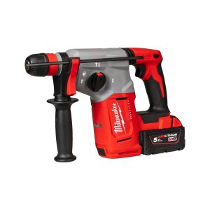 Акумулаторен перфоратор Milwaukee M18 BLHX-502X с батерия и зарядно, 18 V, 5.0 Ah, 2.3 J + Подарък акумулаторна батерия Milwaukee M18 B5, 18 V, 5 Ah