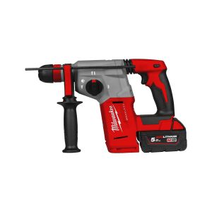 Акумулаторен перфоратор Milwaukee M18 BLHX-502X с батерия и зарядно, 18 V, 5.0 Ah, 2.3 J + Подарък акумулаторна батерия Milwaukee M18 B5, 18 V, 5 Ah