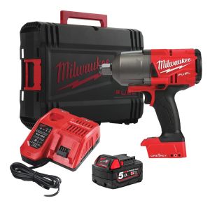 Гайковерт Milwaukee M18 ONEFHIWF34-501X акумулаторен ударен безчетков 18 V, 5 Ah, 2034 Nm, 3/4"