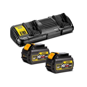 Комплект акумулаторни батерии със зарядно DeWALT DCB132T2, 2 x 6.0 Ah, Flexvolt